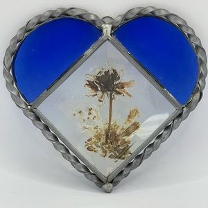 **3/$20** Vintage Heart Shaped Sun Catcher with Flower